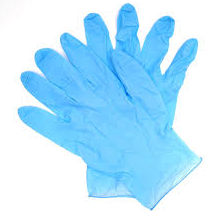 Nitrile blue gloves 14"